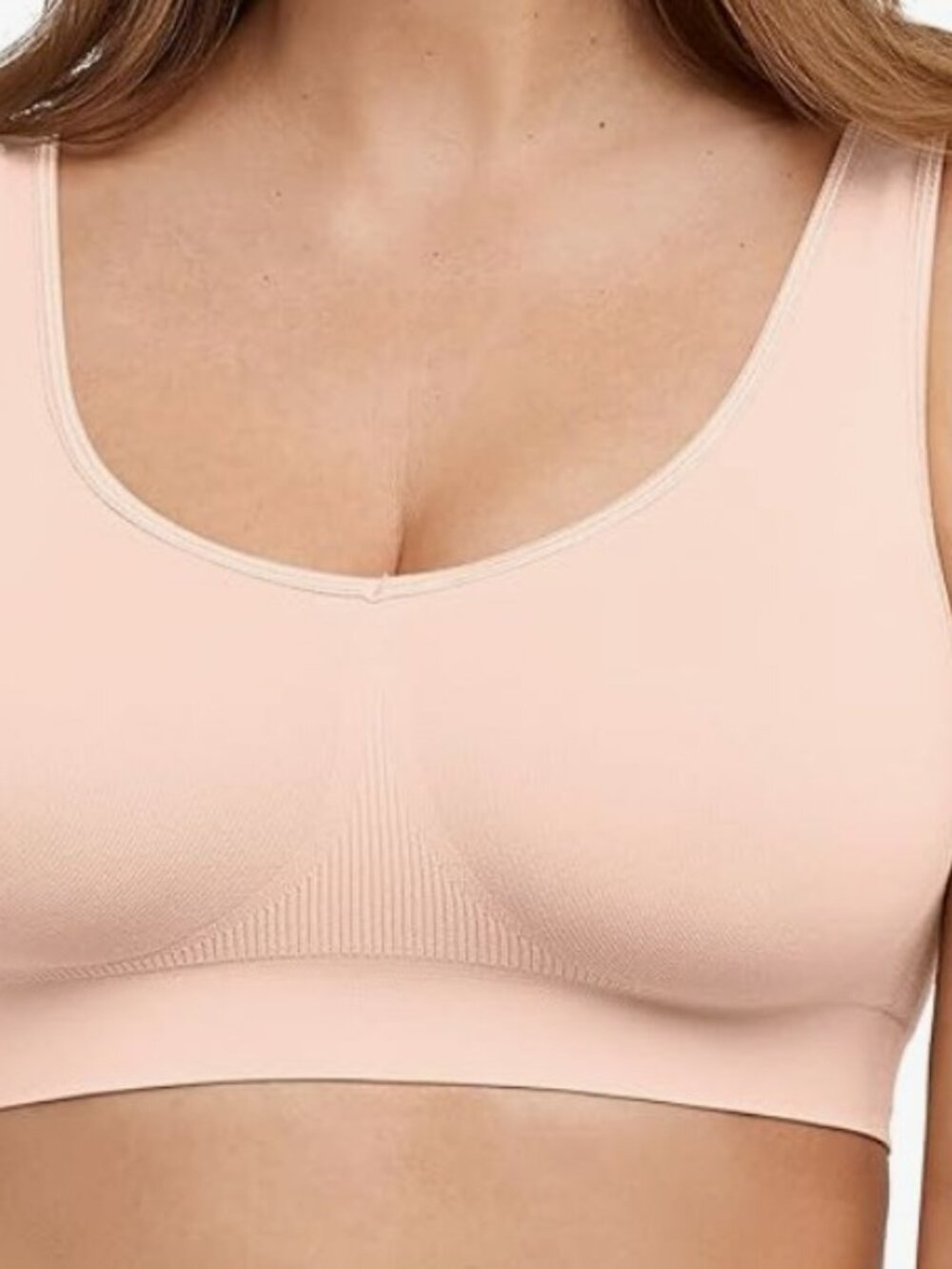 BALI wireless bralette, blushing pink, size 3X